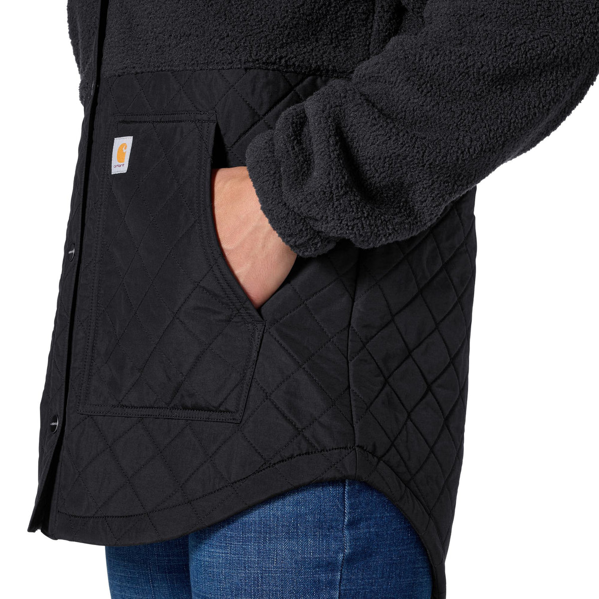 Carhartt Women's Highland Loose Fit Snap-Up Hooded Shirt Jac