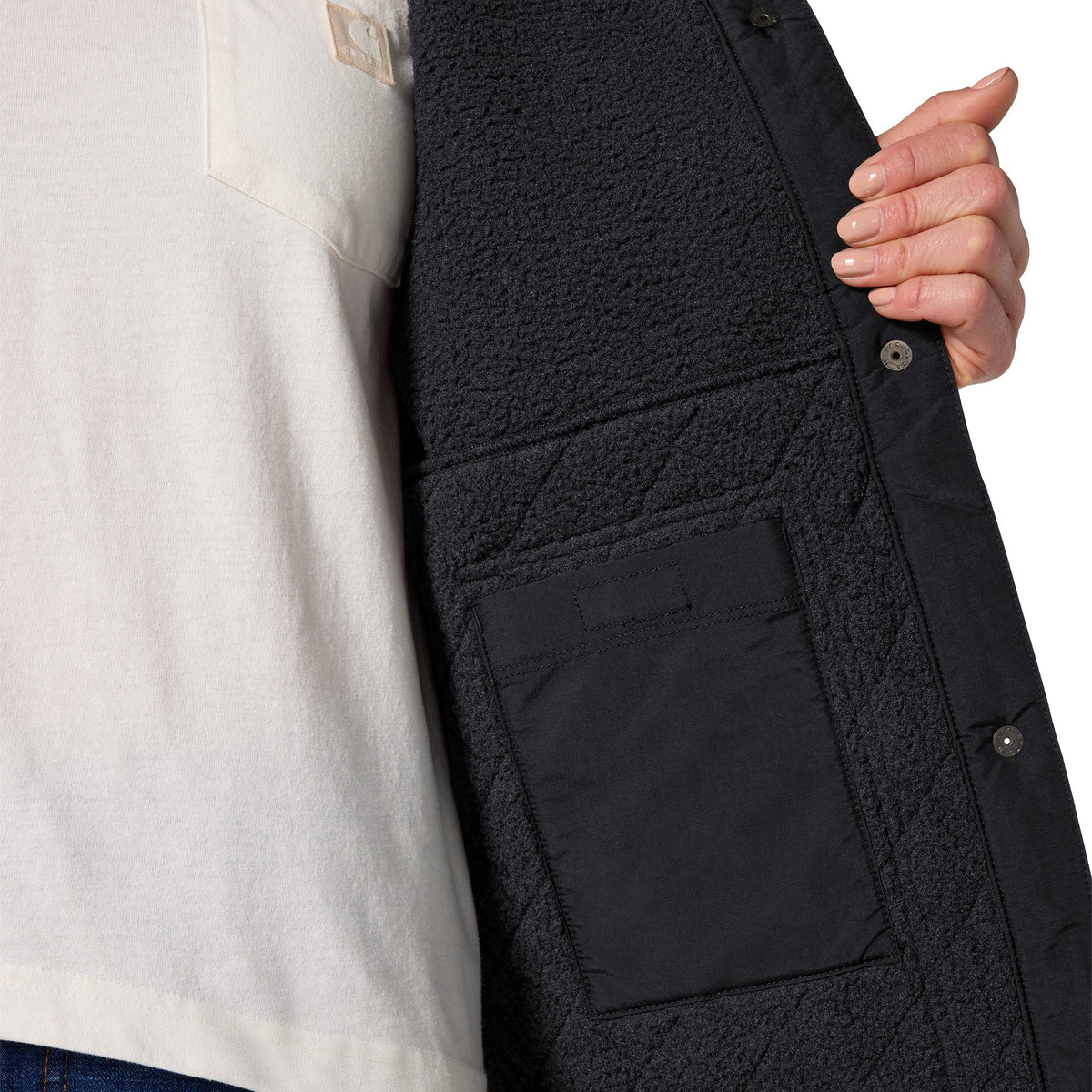 Carhartt Women's Highland Loose Fit Snap-Up Hooded Shirt Jac Sweatshirts & Hoodies Carhartt