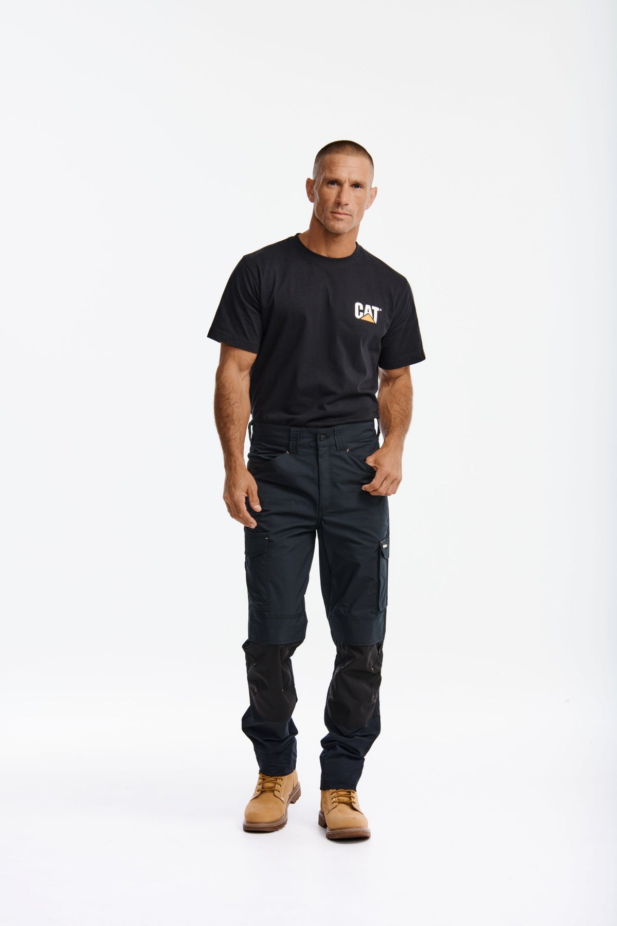 CAT Men's Nexus Knee Pocket Stretch Trouser - Work World - Workwear, Work Boots, Safety Gear