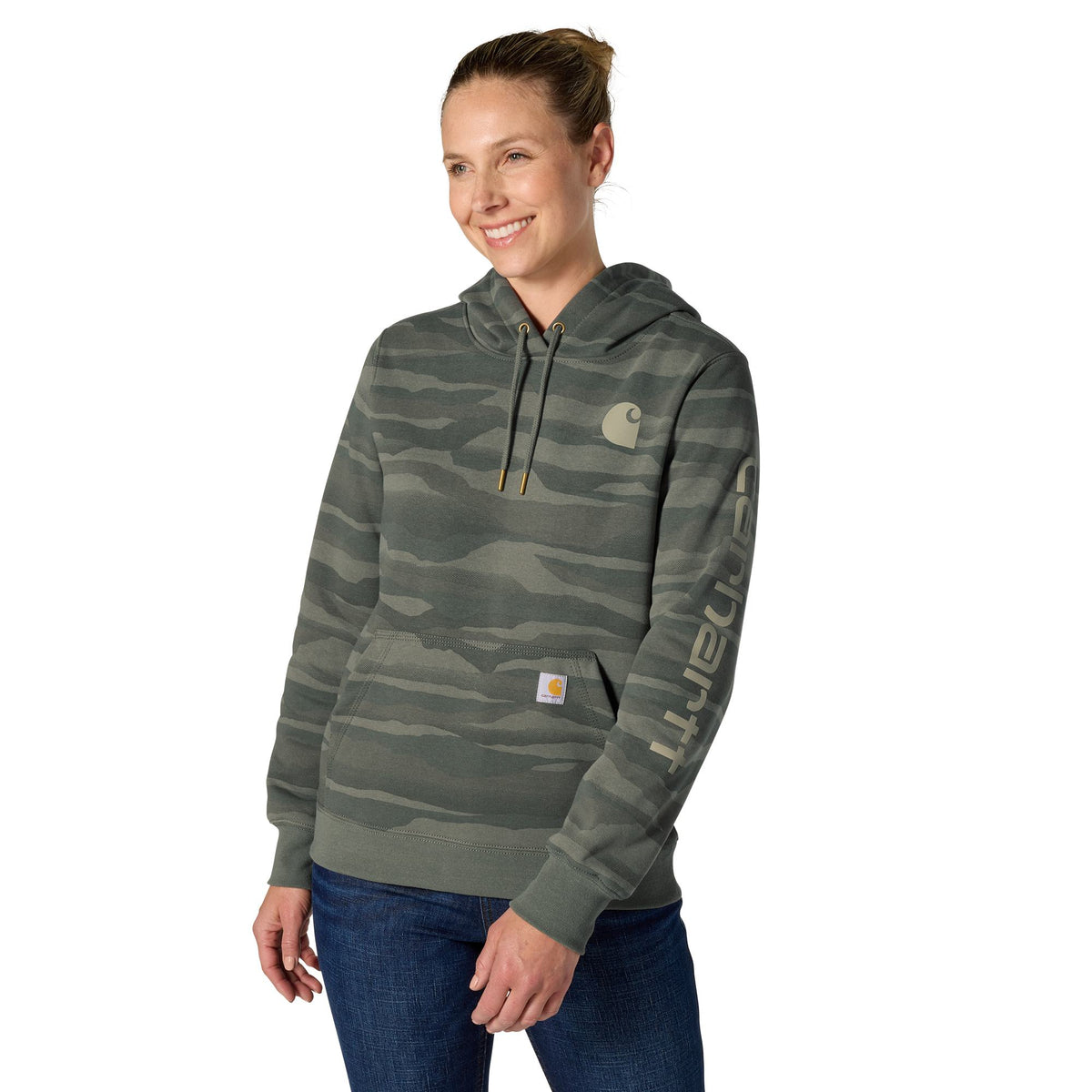 Carhartt Women's Marquette Landscape Camo Relaxed Fit Hoodie