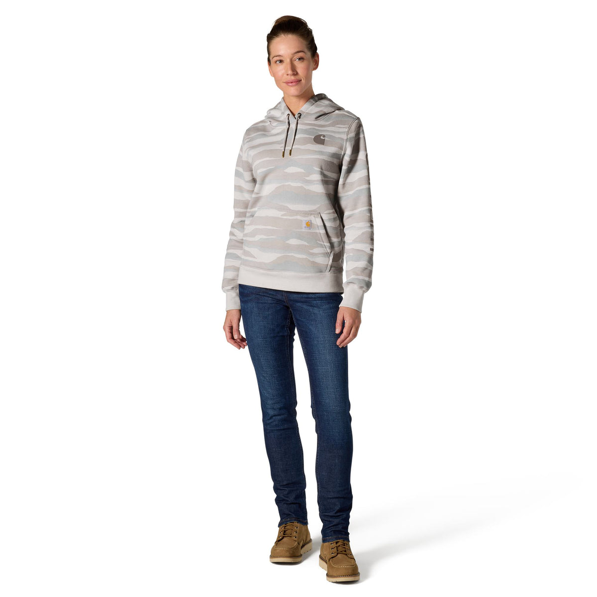 Carhartt Women's Marquette Landscape Camo Relaxed Fit Hoodie Sweatshirts & Hoodies Carhartt