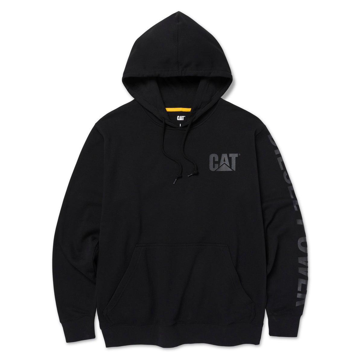 CAT Men's Diesel Power Pullover Hoodie Sweatshirts & Hoodies CAT Black/Black 2XL Reg