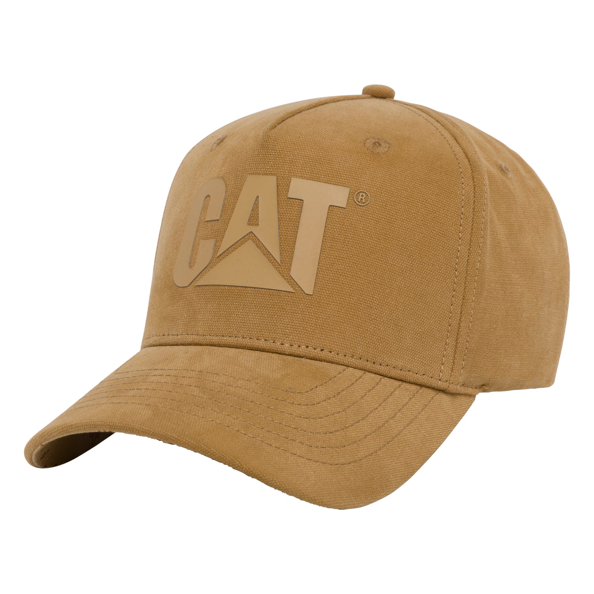 CAT Brushed Canvas Logo Design Mark Cap
