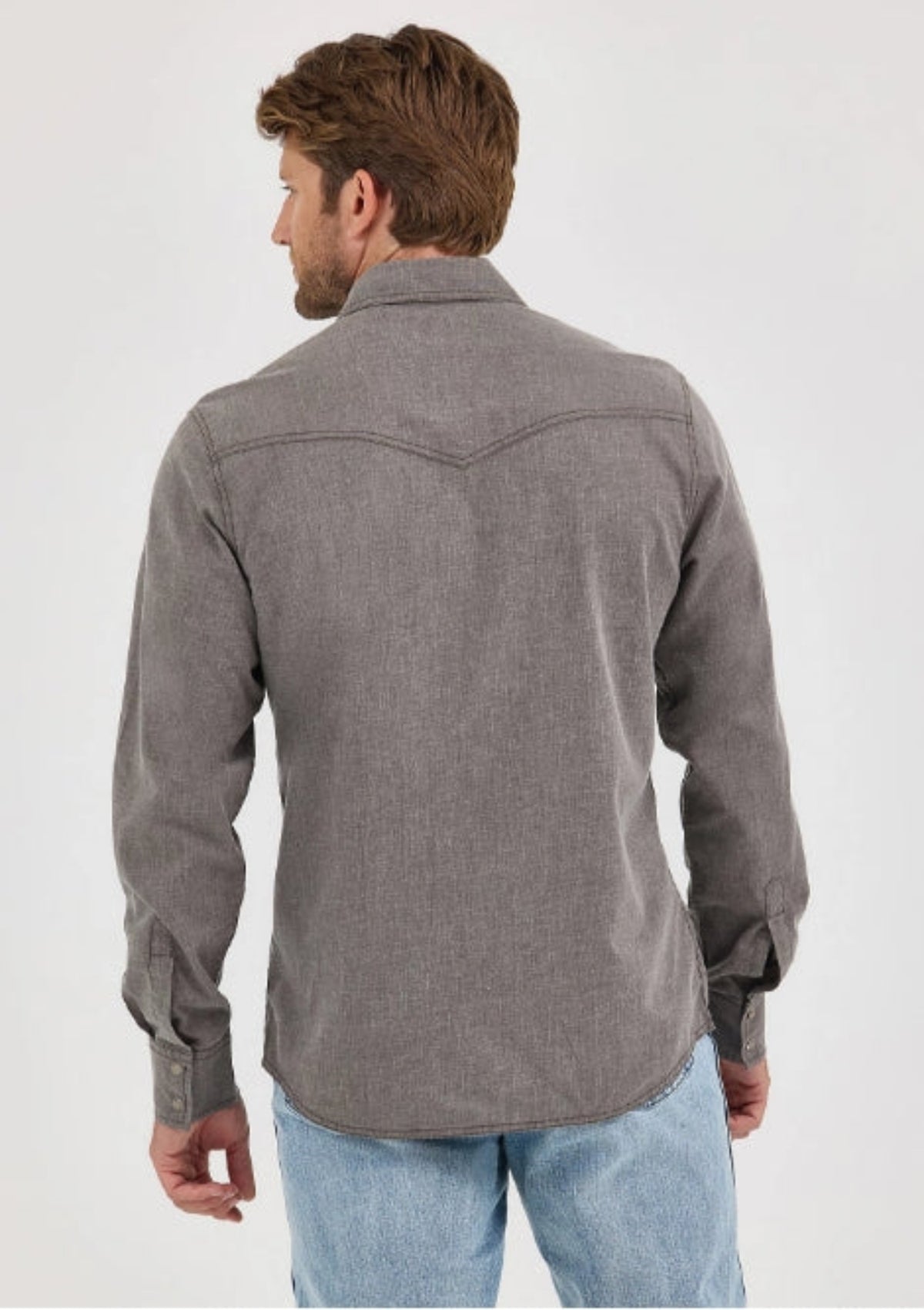 Wrangler Men's Retro® Premium Cotton Snap-Front Long Sleeve Work Shirt - Work World - Workwear, Work Boots, Safety Gear