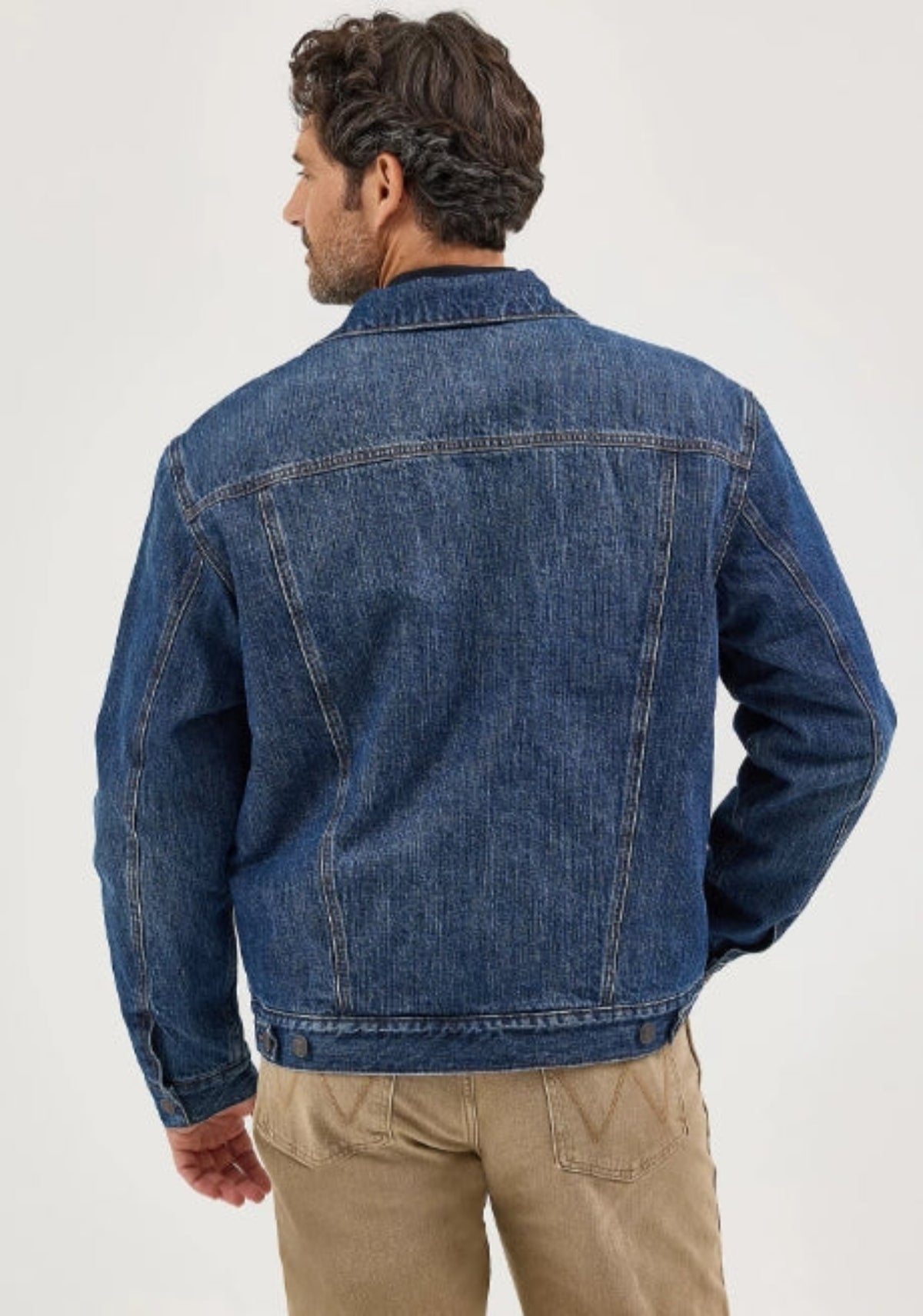 Wrangler Men's Retro® Sherpa Lined Button Denim Jacket - Work World - Workwear, Work Boots, Safety Gear