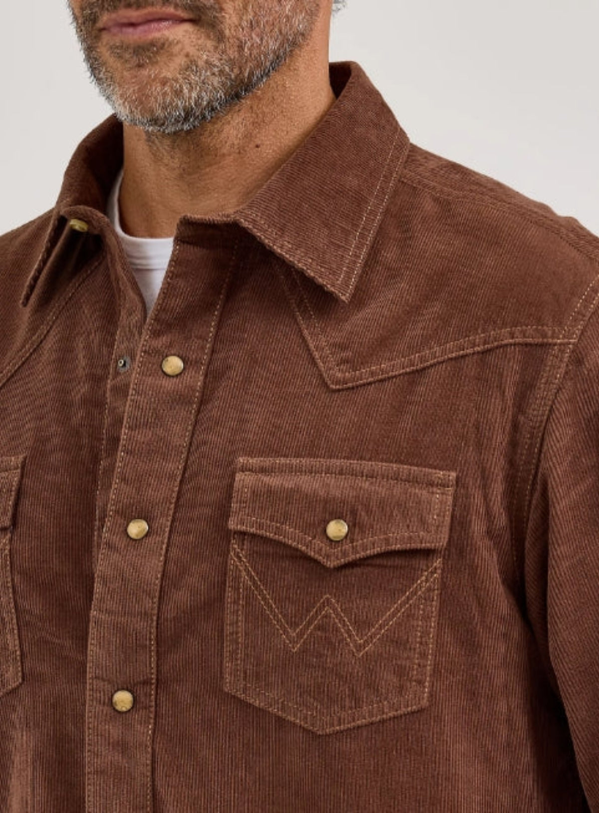 Wrangler Men's Retro® Premium Corduroy Button-Up Long Sleeve Work Shirt - Work World - Workwear, Work Boots, Safety Gear