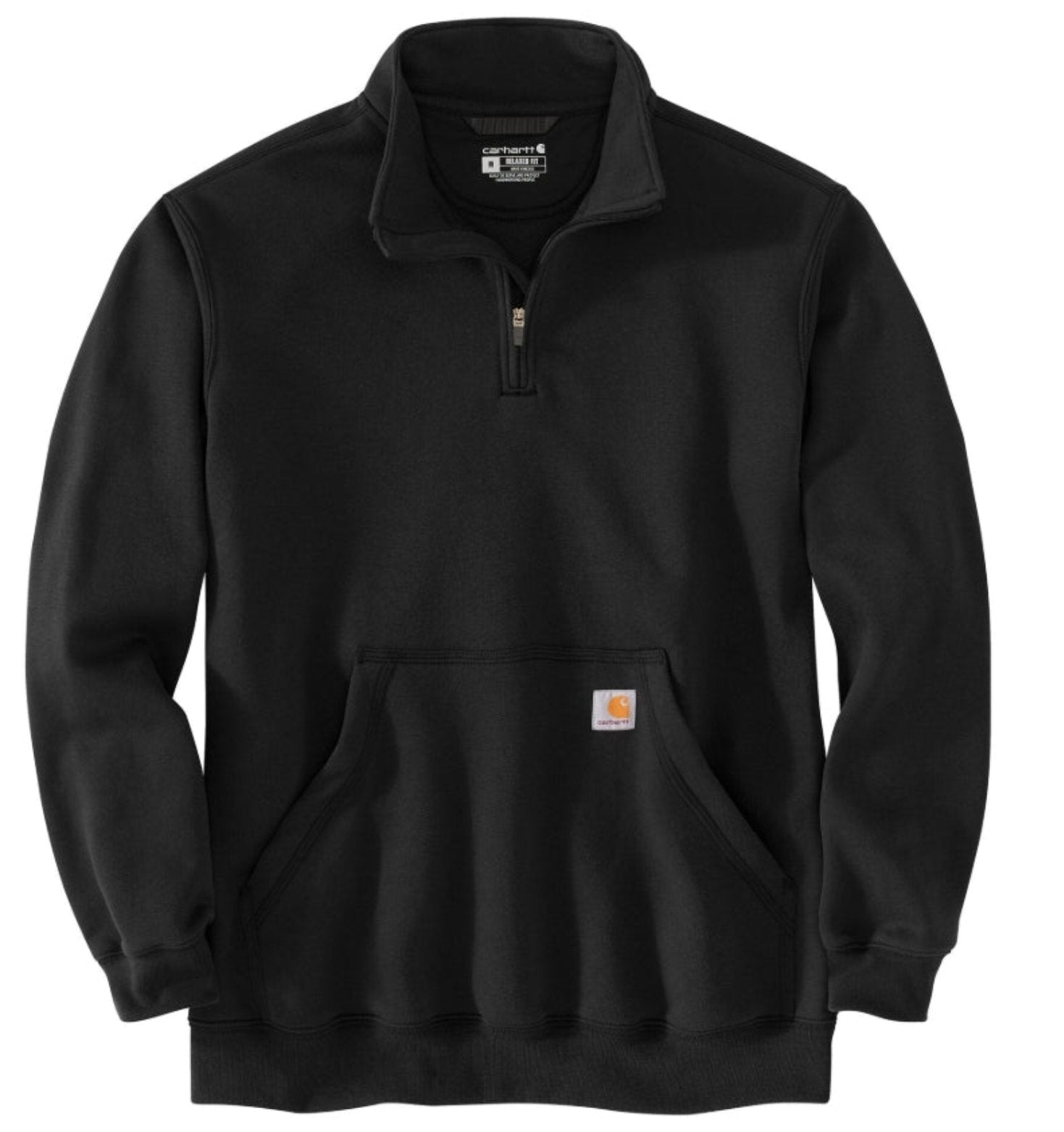 Carhartt Men's Loose Fit Midweight Quarter Zip Mock Neck