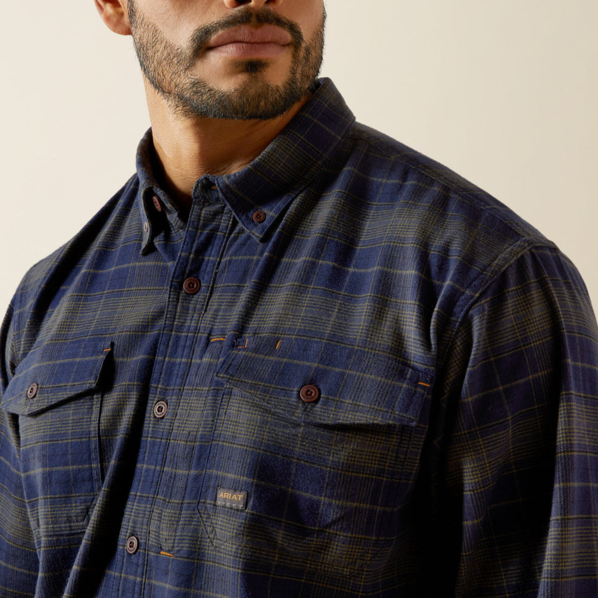 Ariat Men's Rebar™ Flannel DuraStretch Long Sleeve Work Shirt - Work World - Workwear, Work Boots, Safety Gear