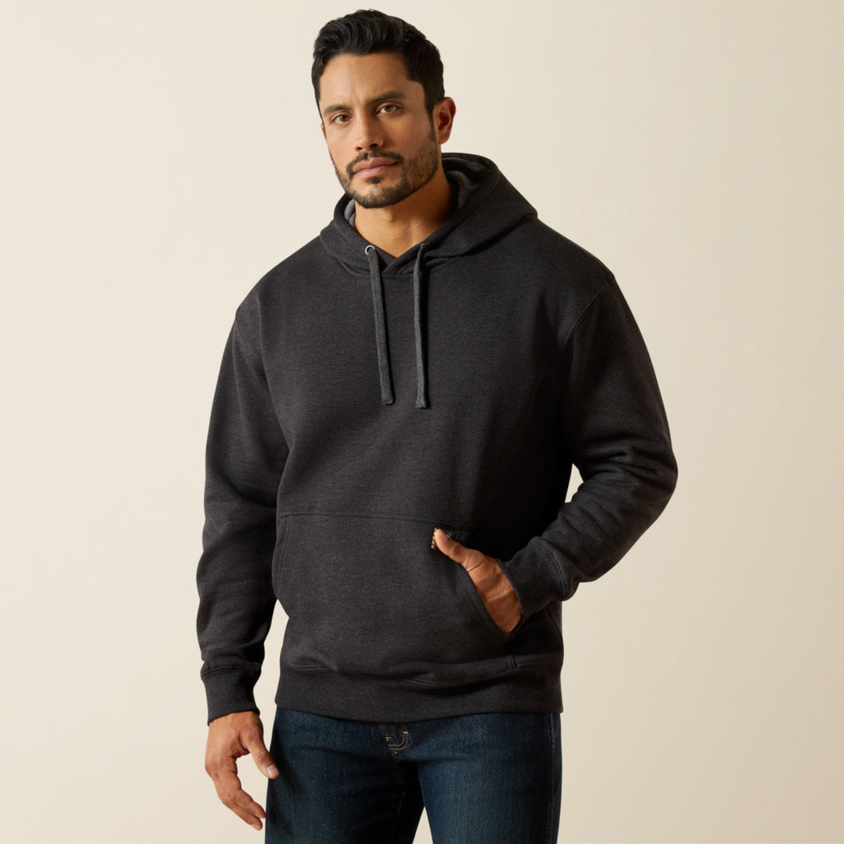 Ariat Men's Rebar Workman Bolt Graphic Hoodie Sweatshirts & Hoodies Ariat Charcoal Heather 2XL Reg
