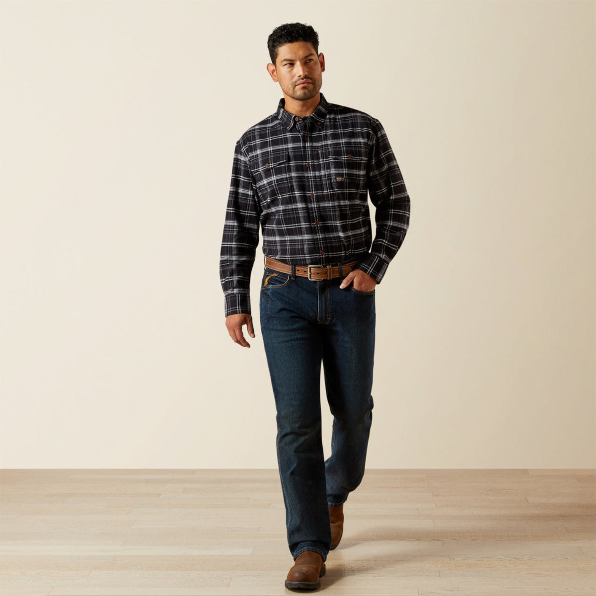 Ariat Men's Rebar™ Flannel DuraStretch™ Long Sleeve Work Shirt - Work World - Workwear, Work Boots, Safety Gear