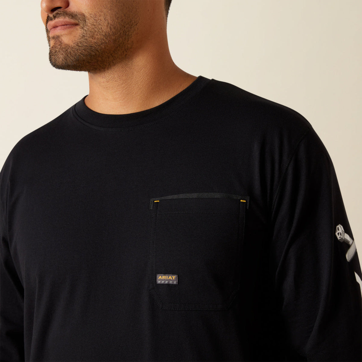 Ariat Men's Rebar Workman Bolt Skull Graphic Long Sleeve Tee - Work World - Workwear, Work Boots, Safety Gear