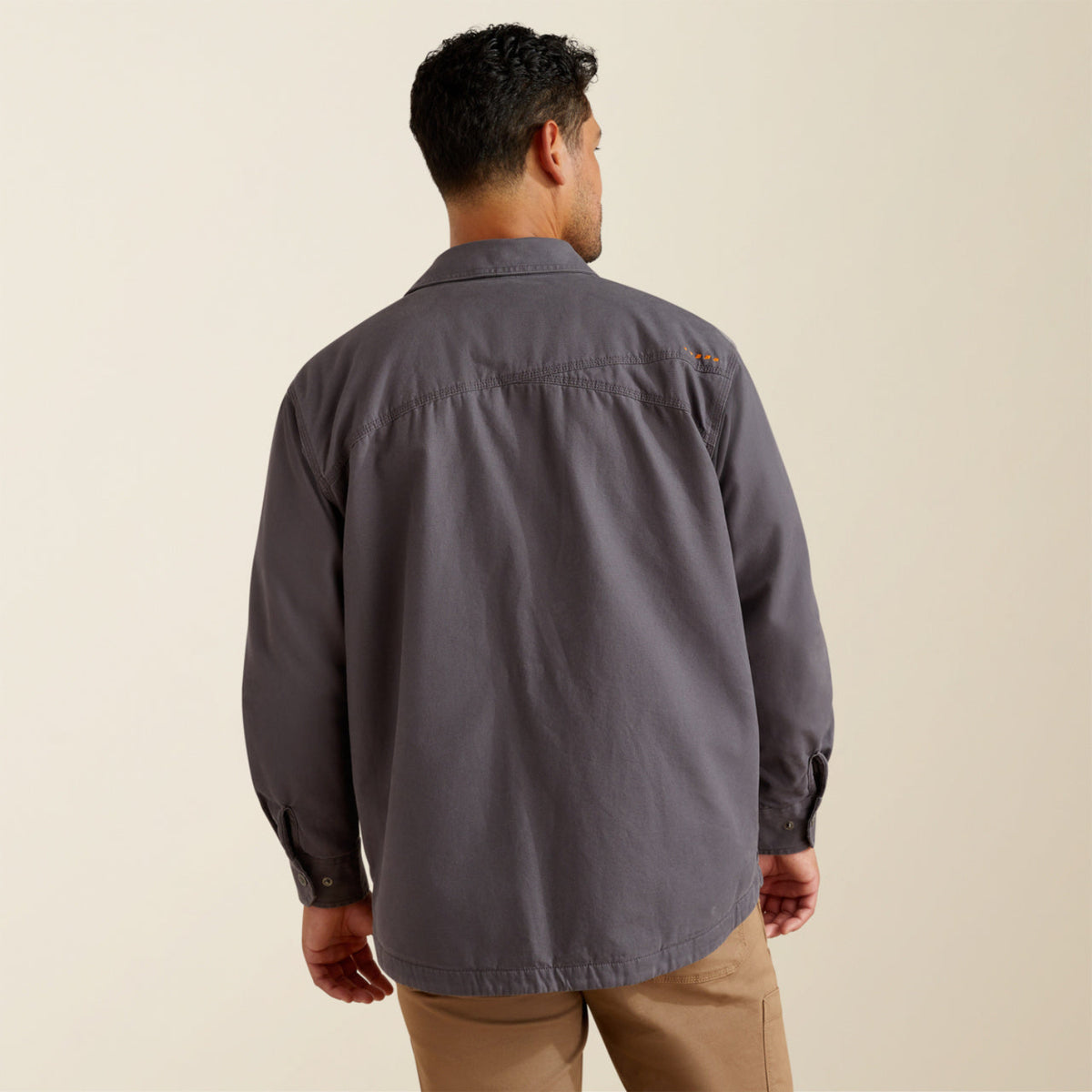 Ariat Men's Rebar Canvas Snap-Button Front Shirt Jacket Work Shirts Ariat