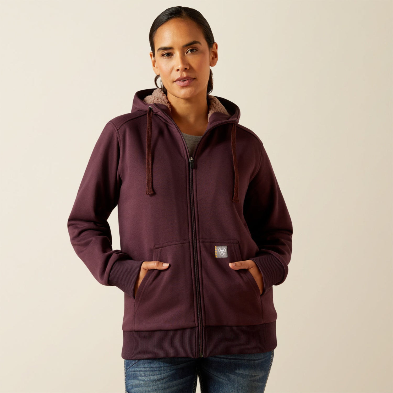 Ariat Women's Rebar Sherpa-Lined Full Zip Hoodie - Work World - Workwear, Work Boots, Safety Gear