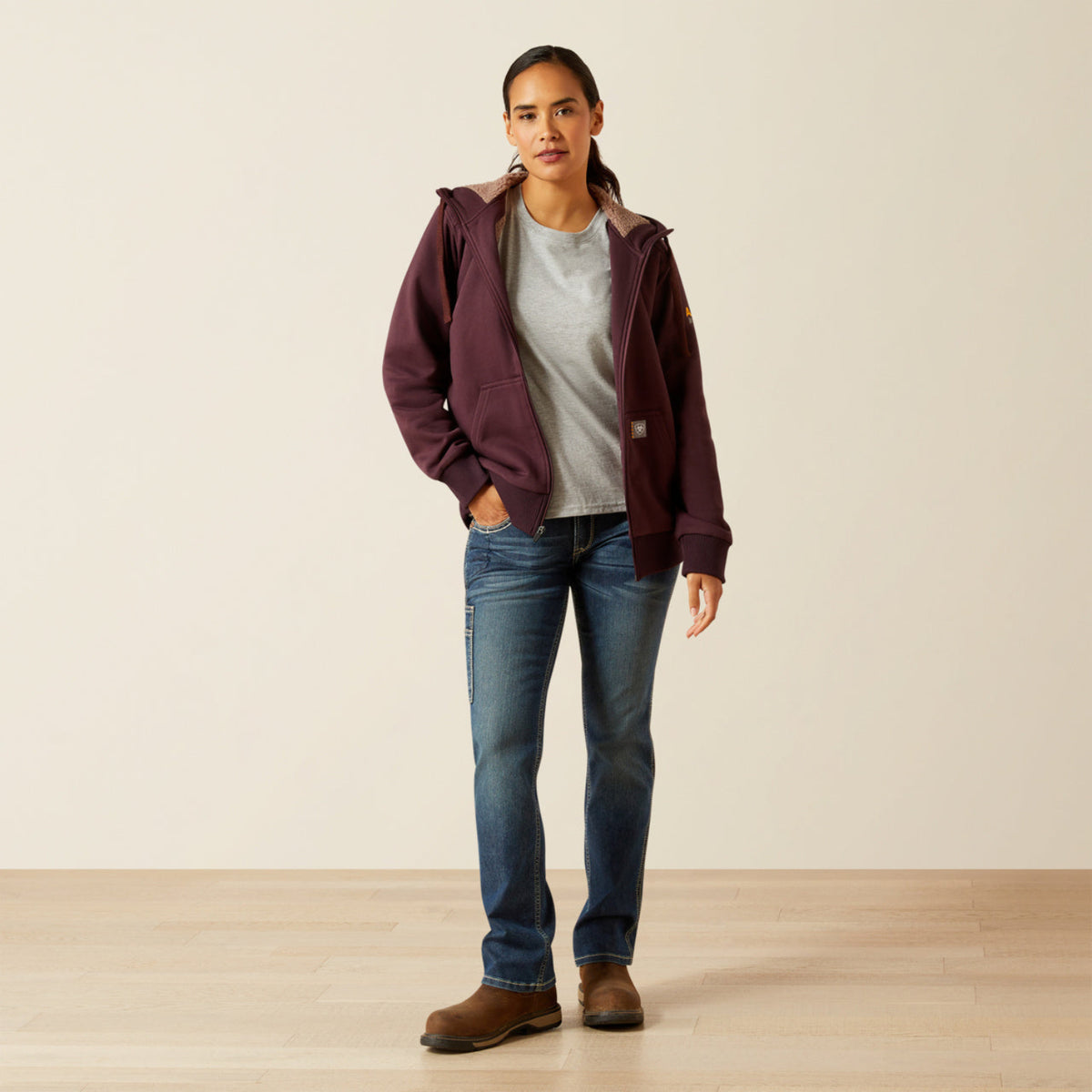 Ariat Women's Rebar Sherpa-Lined Full Zip Hoodie - Work World - Workwear, Work Boots, Safety Gear