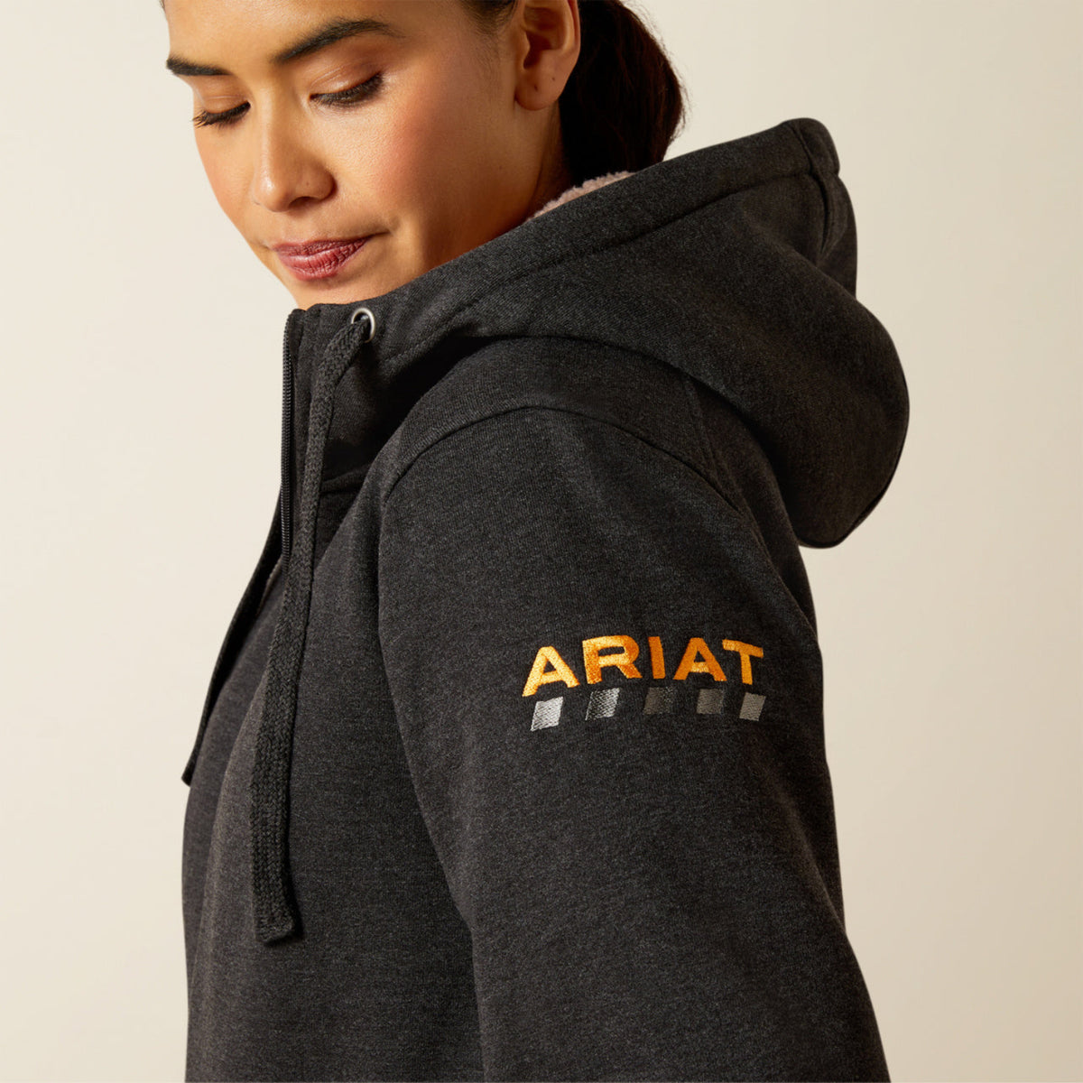 Ariat Women's Rebar Sherpa-Lined Full Zip Hoodie Sweatshirts & Hoodies Ariat