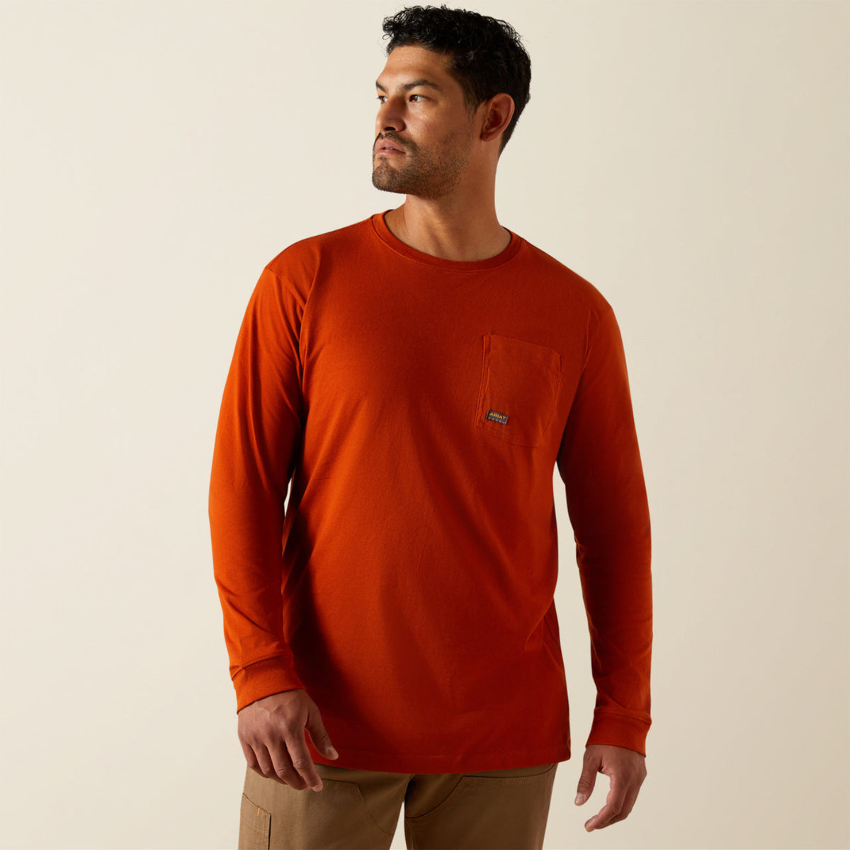 Ariat Men's Rebar® CottonStrong™ Graphic Long Sleeve Pocket T-Shirt - Work World - Workwear, Work Boots, Safety Gear