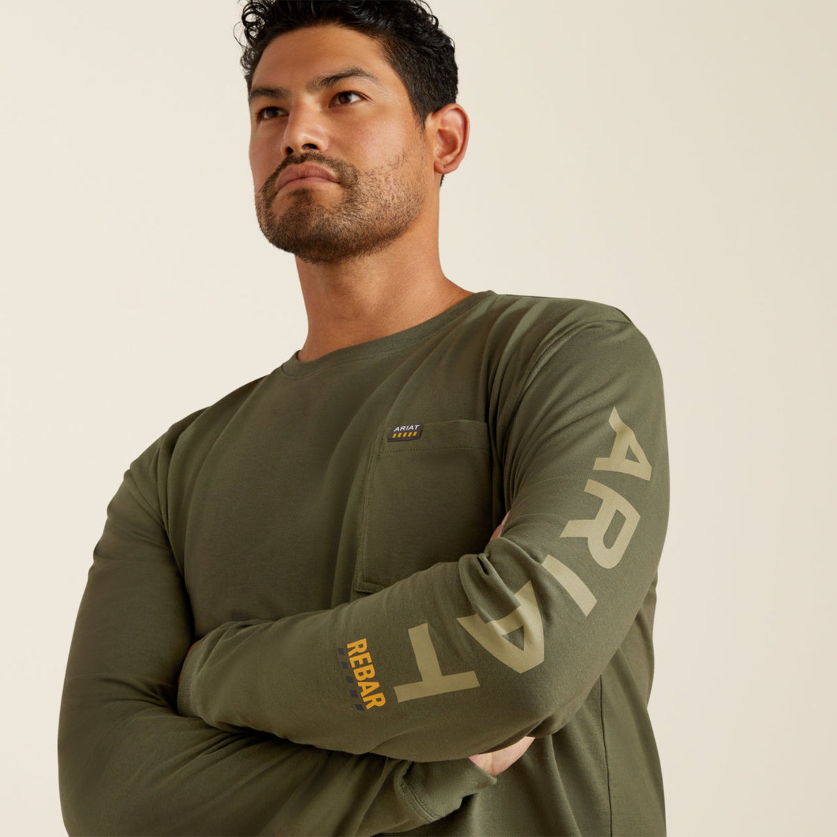 Ariat Men's Rebar Cotton Strong Graphic Long Sleeve T-Shirt - Work World - Workwear, Work Boots, Safety Gear