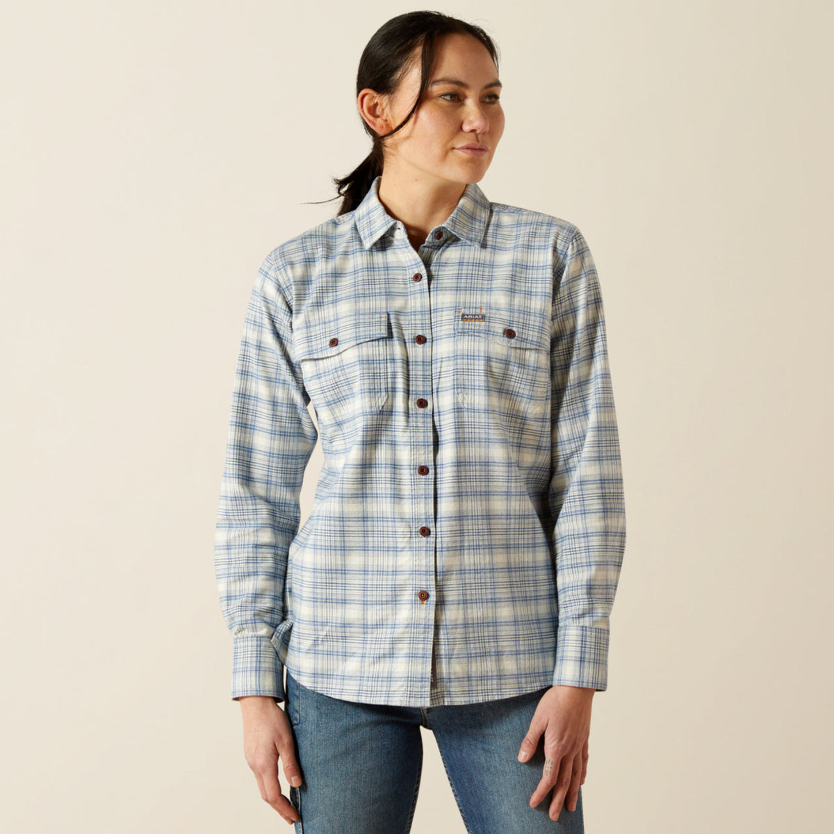 Ariat Women's Rebar Flannel DuraStretch™ Long Sleeve Work Shirt - Work World - Workwear, Work Boots, Safety Gear