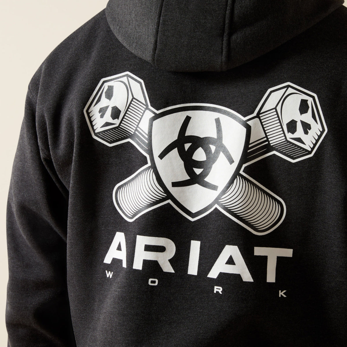 Ariat Men's Rebar Workman Bolt Graphic Hoodie - Work World - Workwear, Work Boots, Safety Gear