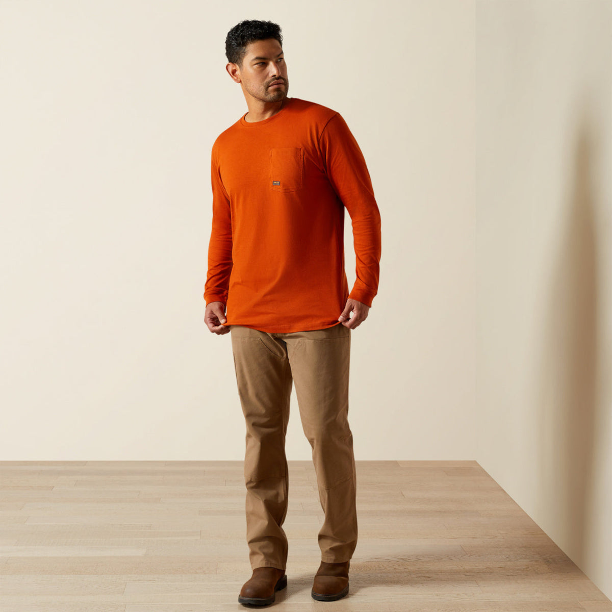 Ariat Men's Rebar® CottonStrong™ Graphic Long Sleeve Pocket T-Shirt - Work World - Workwear, Work Boots, Safety Gear