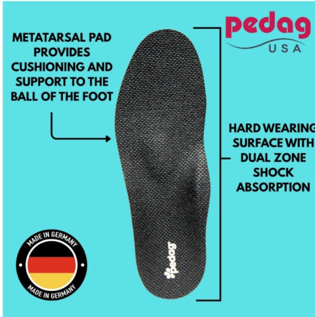 Pedag International Worker Insole - Work World - Workwear, Work Boots, Safety Gear
