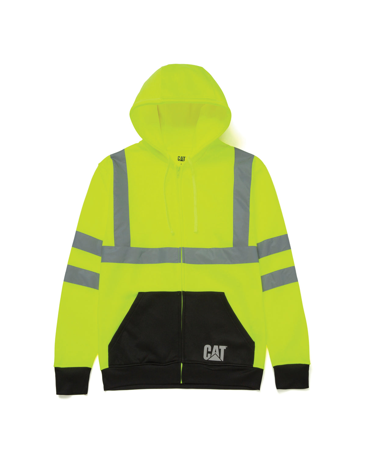 CAT Men's Hi-Vis Full-Zip Colorblock Sweatshirt