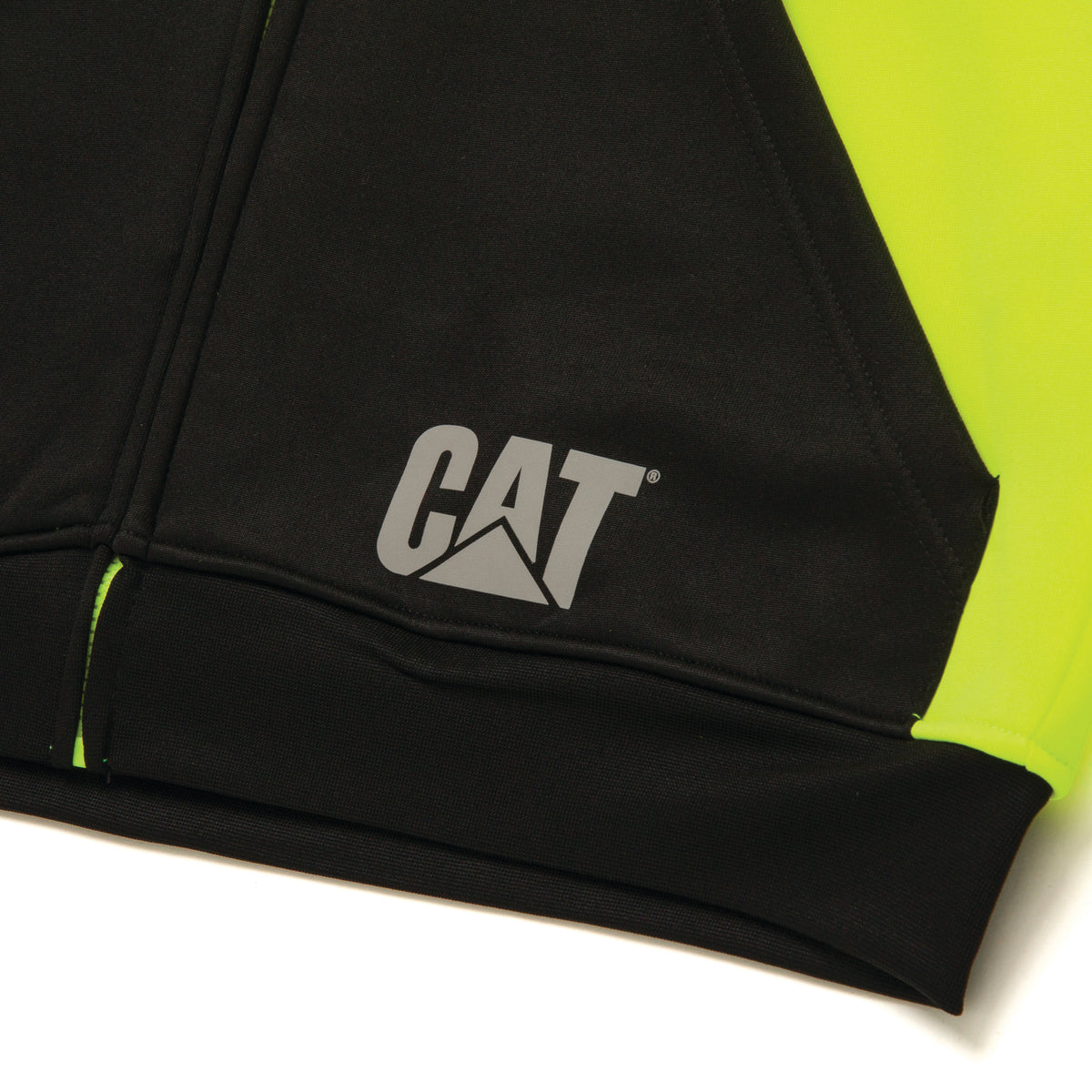 CAT Men's Hi-Vis Full-Zip Colorblock Sweatshirt