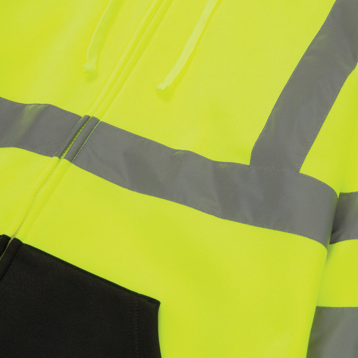 CAT Men's Hi-Vis Full-Zip Colorblock Sweatshirt