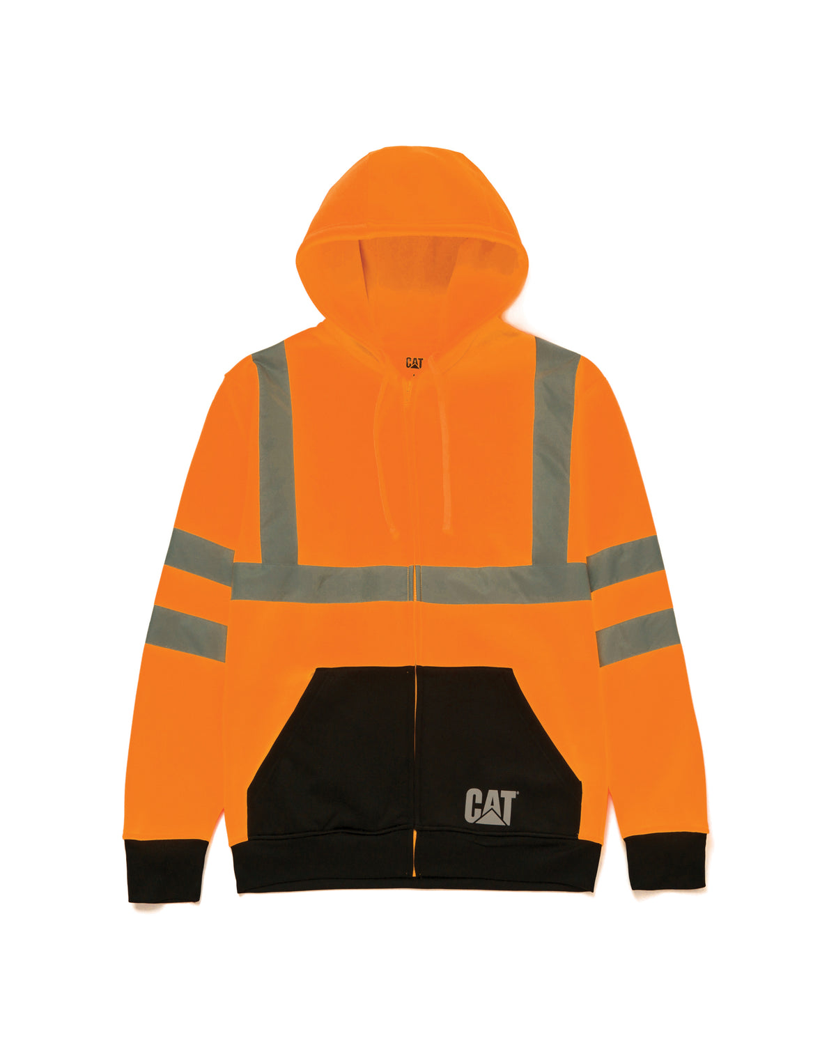 CAT Men's Hi-Vis Full-Zip Colorblock Sweatshirt