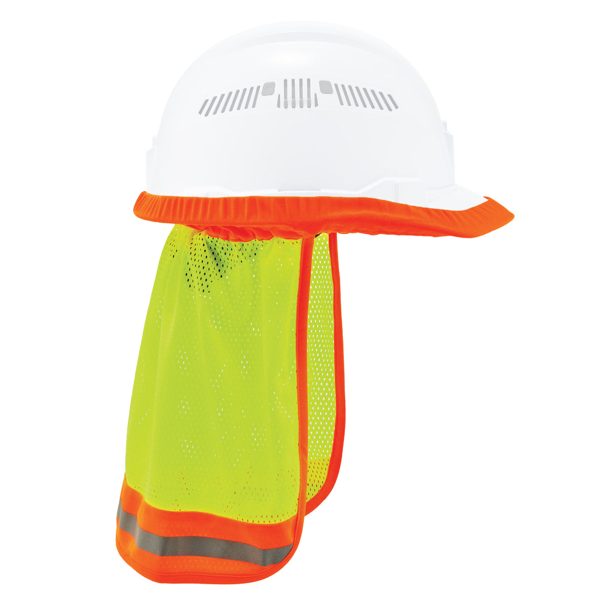 8005 Hi-Vis Mesh Neck Shade-Lime OS - Work World - Workwear, Work Boots, Safety Gear