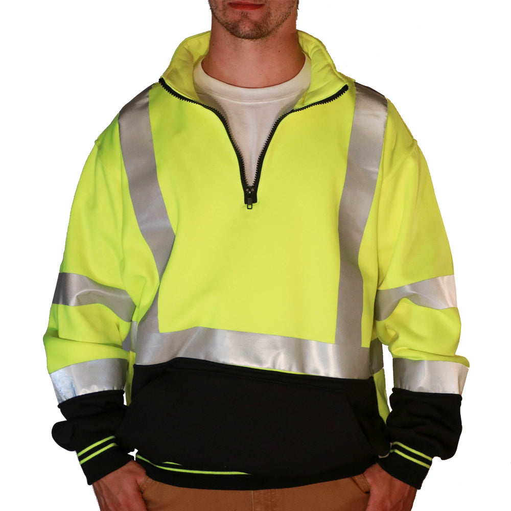 2W International Men&#39;s Class 3 Hi-Vis Sweatshirt - Work World - Workwear, Work Boots, Safety Gear