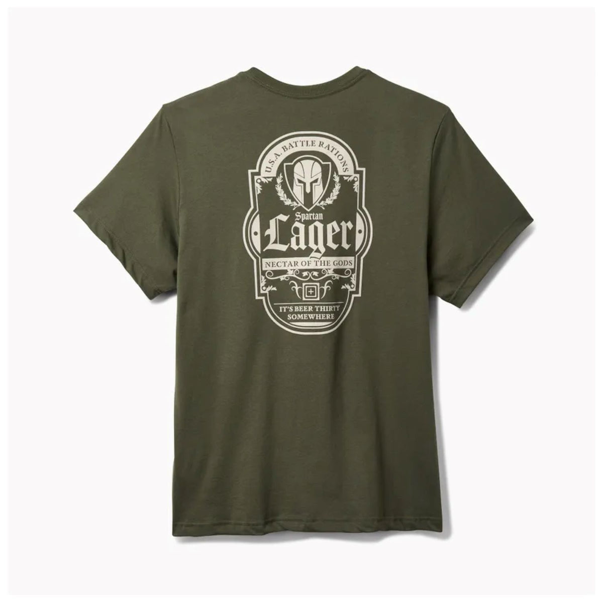 5.11 Tactical Men's Battle Rations Graphic Short Sleeve T-Shirt T-Shirts 5.11 Tactical Ranger Green 2XL Reg