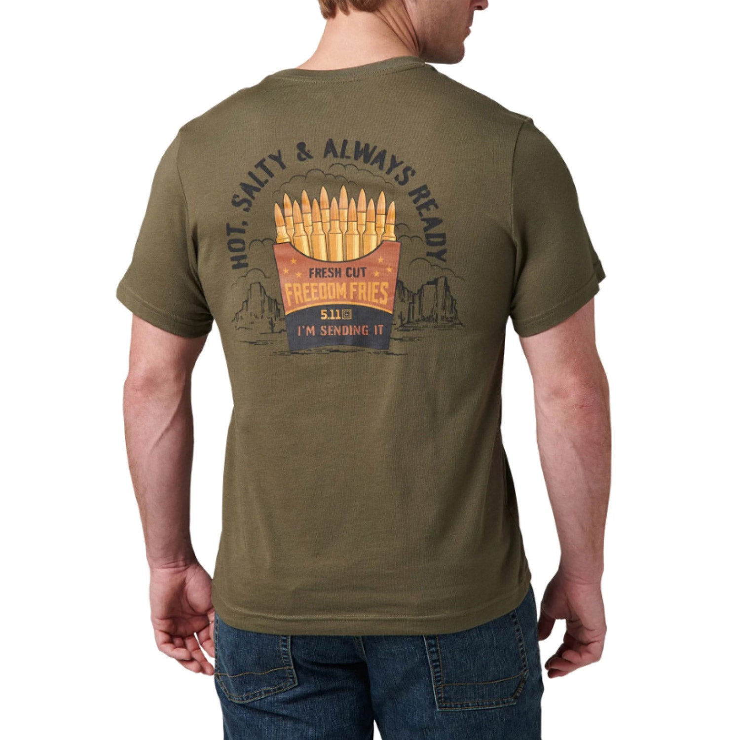 5.11 Tactical Men's Freedom Fries Graphic Short Sleeve T-Shirt - Work World - Workwear, Work Boots, Safety Gear