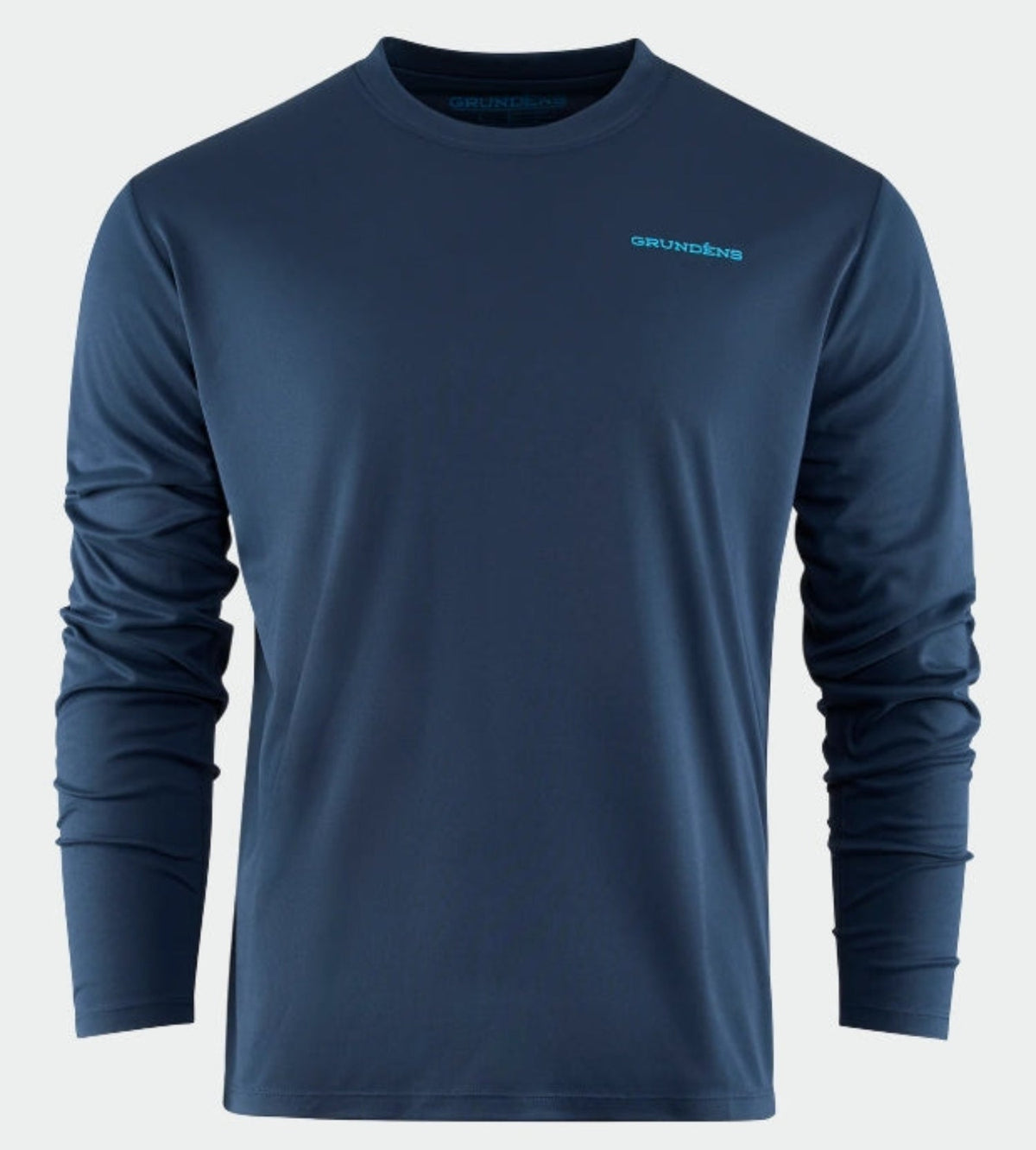 Grundéns Logo Boat Graphic Tech Long Sleeve T-Shirt T-Shirts Grundens Dark Navy 2XL Reg