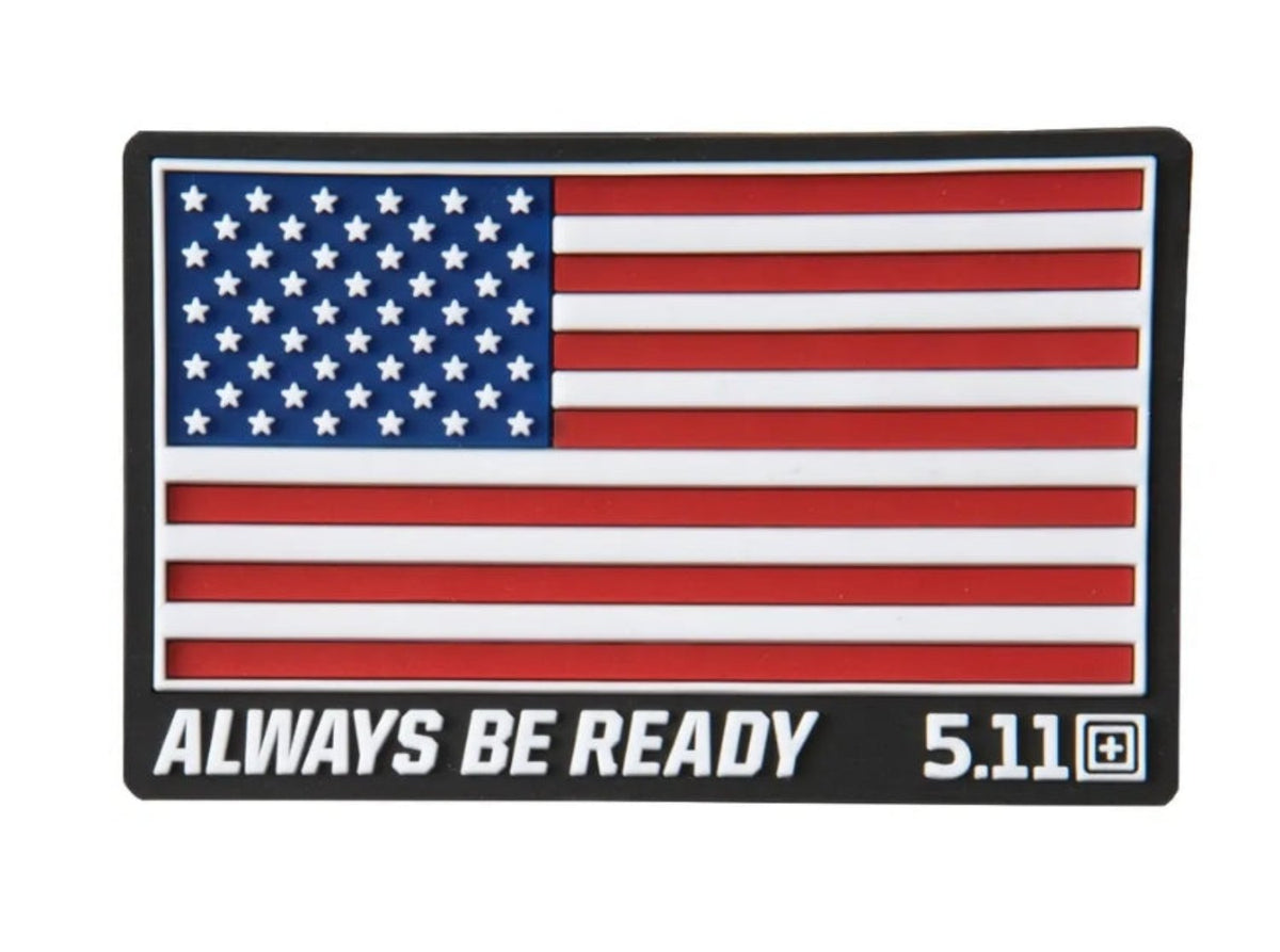 5.11 Tactical USA "Always Be Ready" Patch Hard Hats & Accessories 5.11 Tactical Red OS