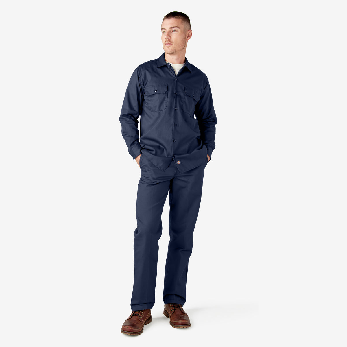 Dickies L/S Work Shirt - Work World - Workwear, Work Boots, Safety Gear