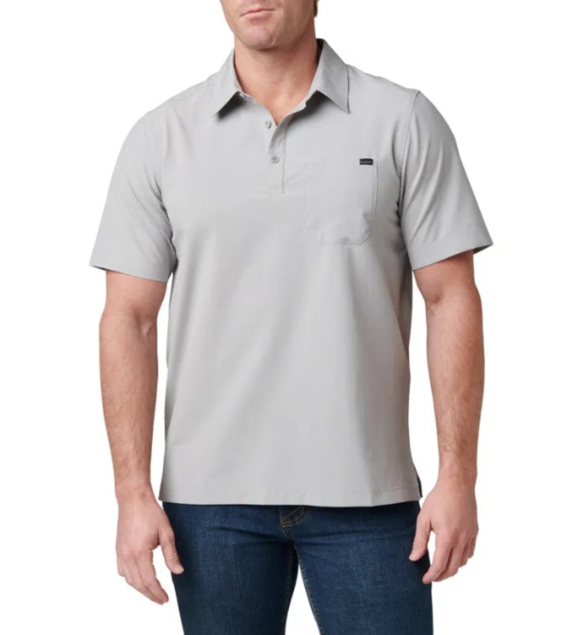 5.11 Tactical Men's Flex Chest Pocket Short Sleeve Polo Shirt Polo Shirts 5.11 Tactical Titan Grey 2XL Reg