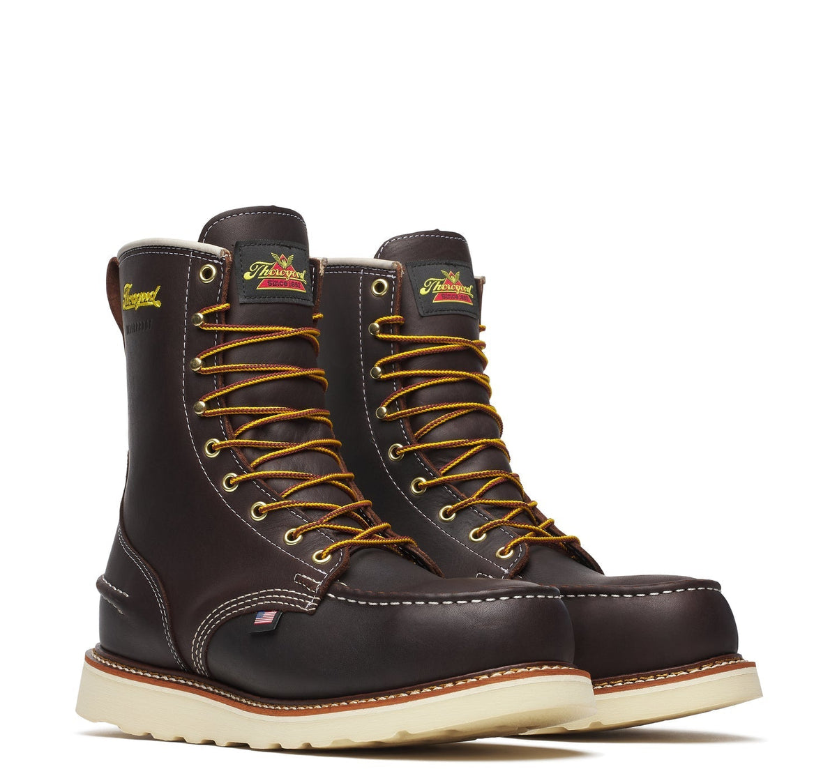 Thorogood Men's 1957 Series MAXWear Wedge Moc-Toe Waterproof 8" Steel Toe Work Boot Work Boots Thorogood