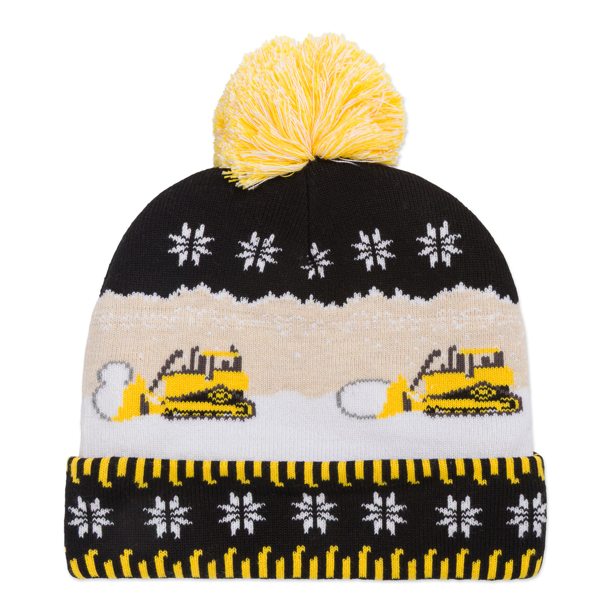 CAT Unisex Snowdozer Christmas Graphic Beanie Hats & Caps CAT