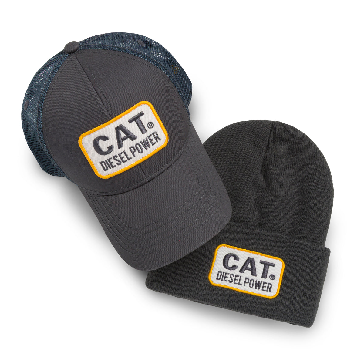 CAT Diesel Power Patch Beanie + Cap Bundle