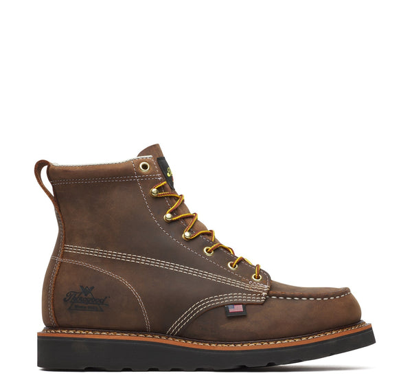 Thorogood Black Wedge Work Boots - Work World