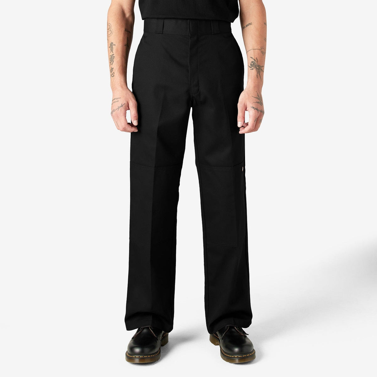 Dickies Men's Loose Fit Twill Double Knee Work Pant Pants Dickies Black 28 30 Inseam