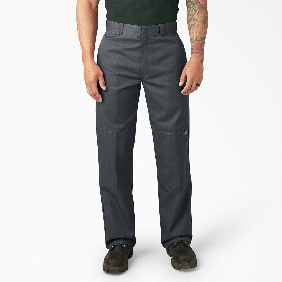 Dickies Men's Loose Fit Twill Double Knee Work Pant Pants Dickies Charcoal 28 30 Inseam