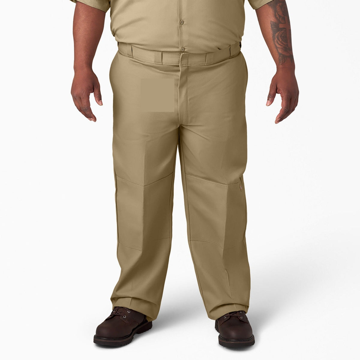 Dickies Men's Loose Fit Twill Double Knee Work Pant_Khaki- KEEP OFFLINE, PFAS - Work World - Workwear, Work Boots, Safety Gear
