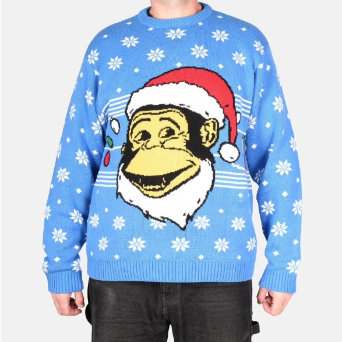 Ben Davis Men's Knit Logo Graphic Christmas Sweater - Work World - Workwear, Work Boots, Safety Gear