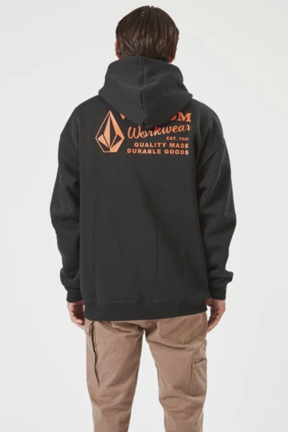 Volcom Men's Logo Graphic Fleece Pullover Hoodie - Work World - Workwear, Work Boots, Safety Gear