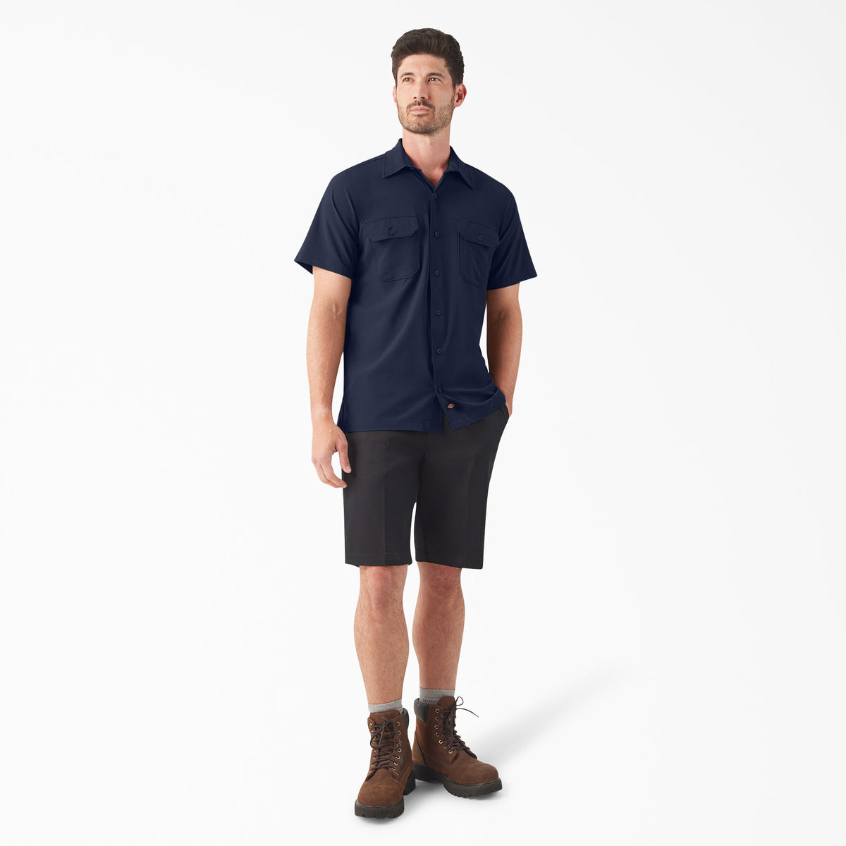 Dickies Men's Performance Button-Down Short Sleeve Work Shirt Work Shirts Dickies