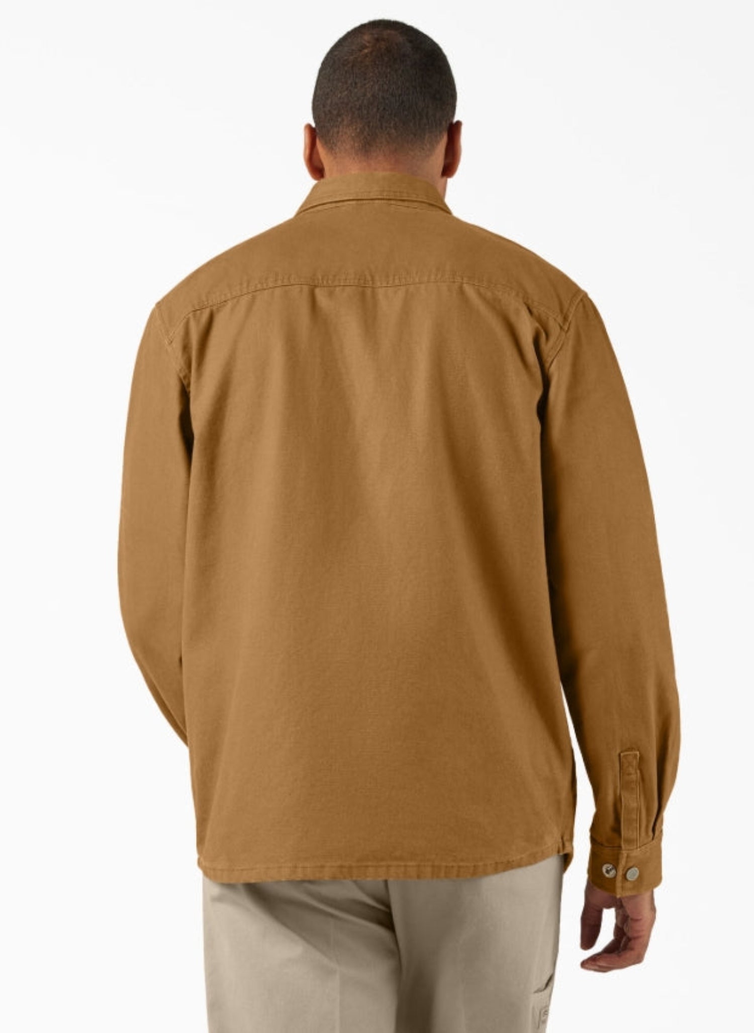 Dickies Men's Duck Brushed Cotton Snap-Front Shirt Jac - Work World