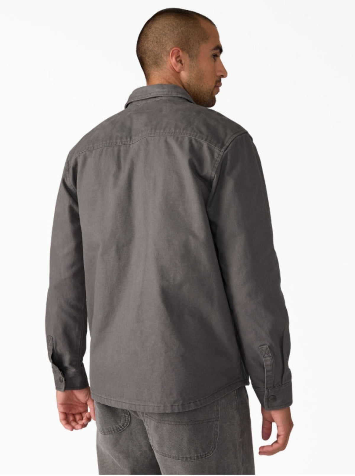 Dickies Men's Duck Brushed Cotton Snap-Front Shirt Jac - Work World - Workwear, Work Boots, Safety Gear