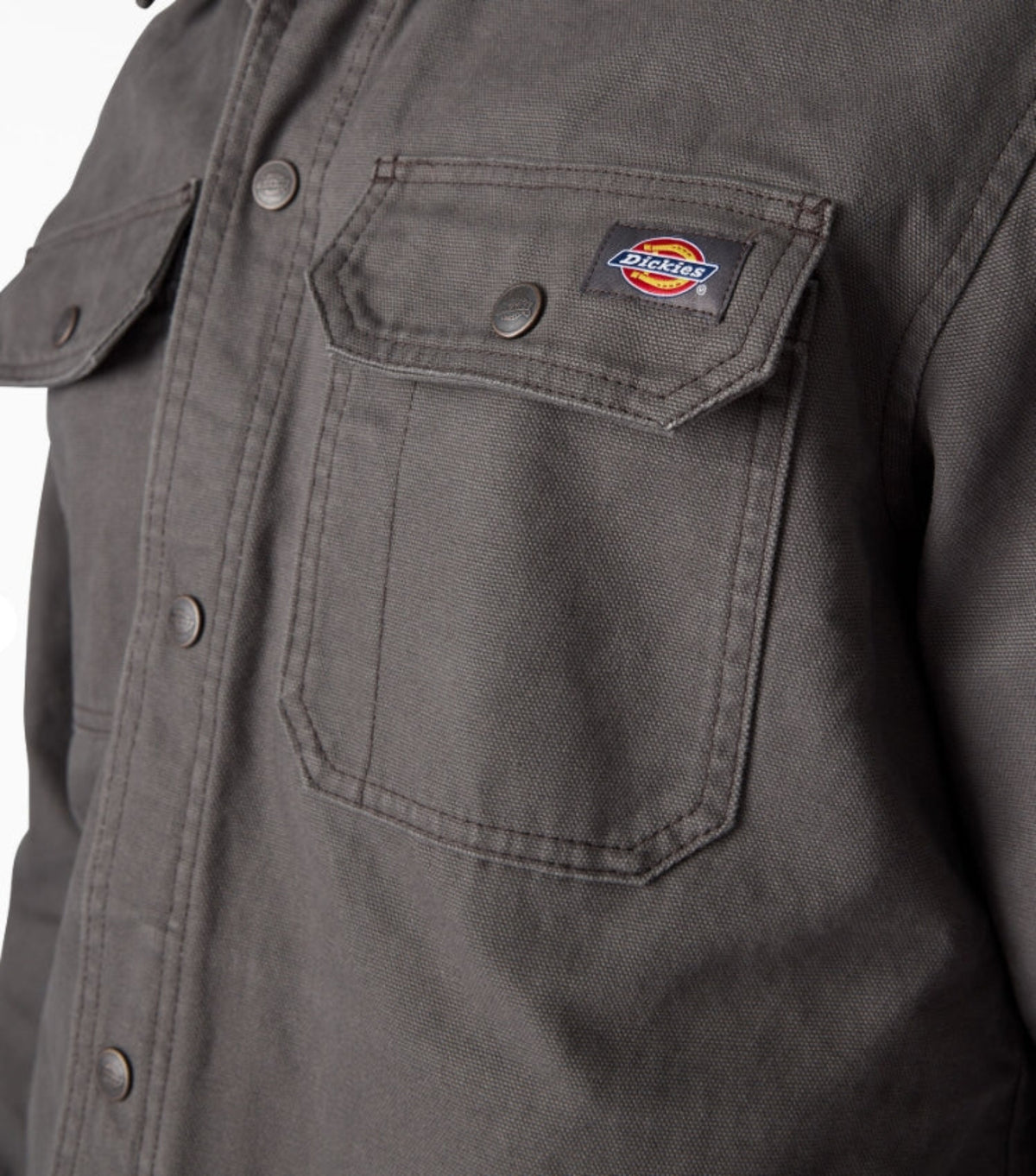 Dickies Men's Duck Brushed Cotton Snap-Front Shirt Jac - Work World - Workwear, Work Boots, Safety Gear